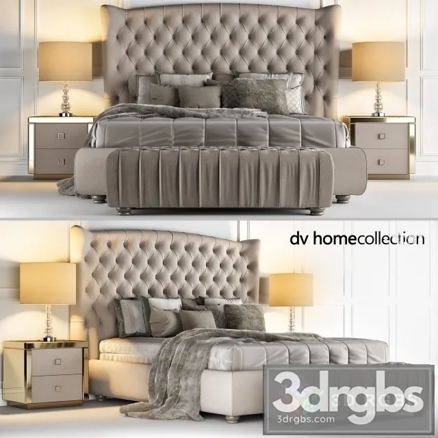 Vogue DV Home Bed Collection 3D Model Download