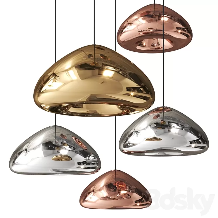 Void Pendant Copper by Tom Dixon Light 3D Model Free Download