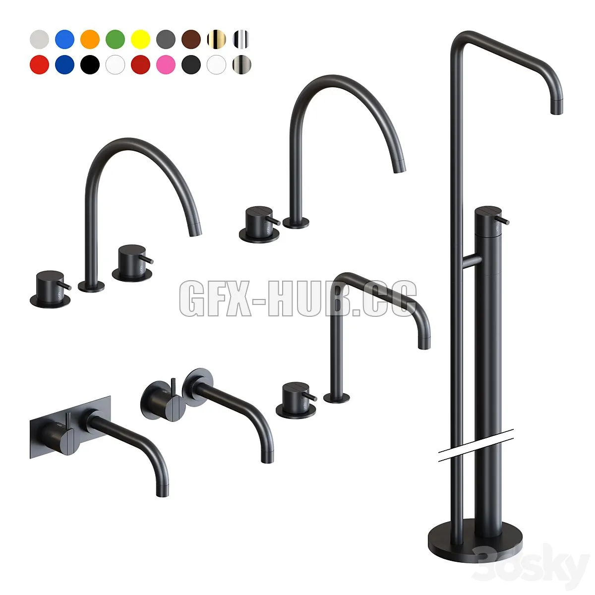 Vola basin taps 3D Model