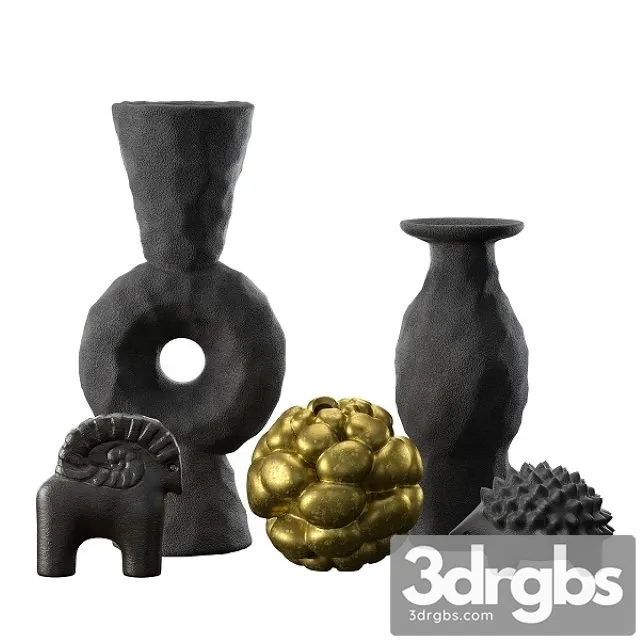 Volcanic Vases and Decorative Objects Set 3D Model Download Volcanic Vases and Decorative Objects Set 3D Model Download