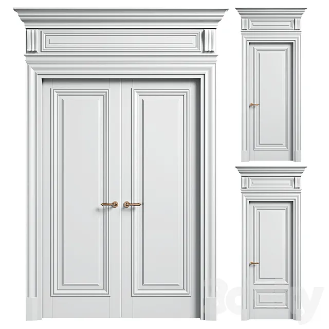 Volhovec doors ANTIQUE 3D Model
