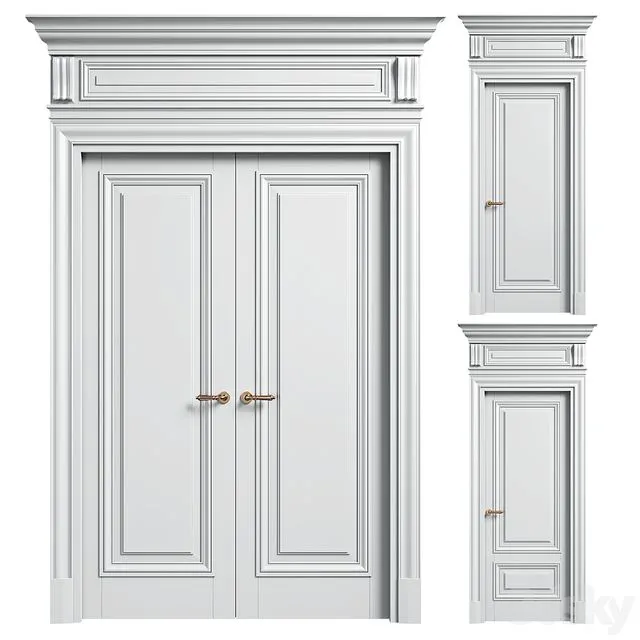 Volhovec doors ANTIQUE 3D Model