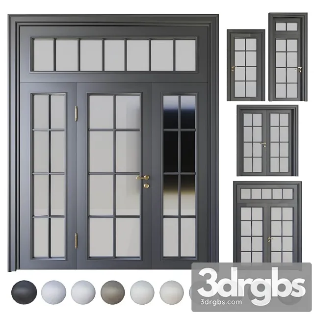 Volhovec Doors Collection Paris Set 4 3D Model Download