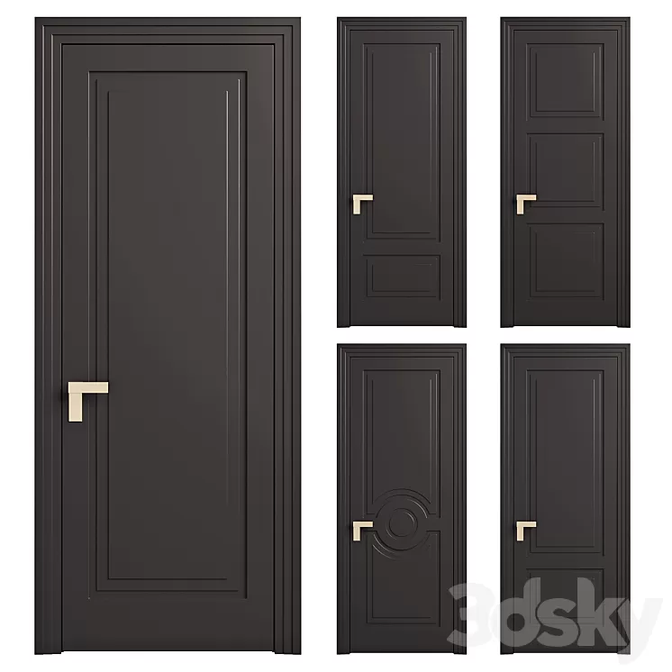 [3DSKY] Arc Classic Entrance Doors.Entrance To The House.Front Door ...