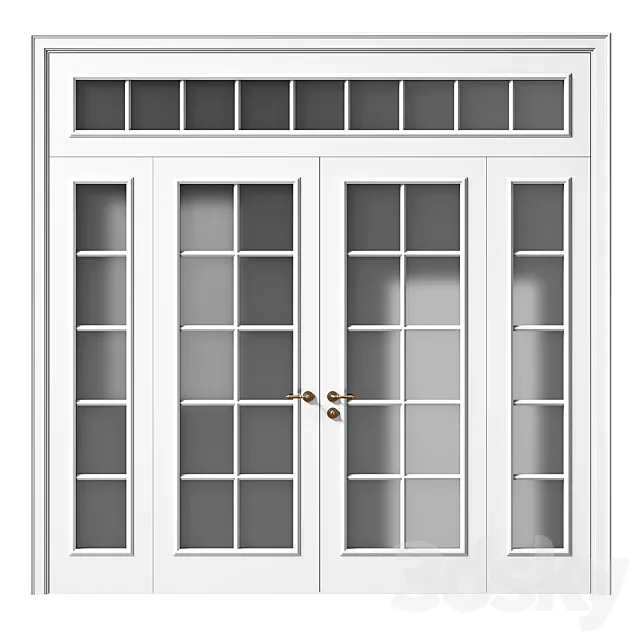 Volhovec PARIS double doors 3D Model