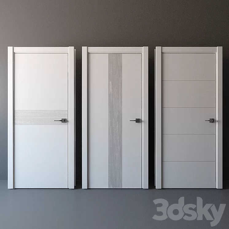 Volhovets doors Linea 3D Model