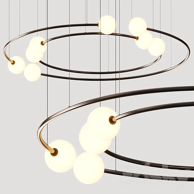Volker Haug Studio Oddments Dual Pendant Lamps 3D Model