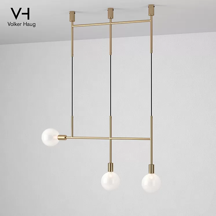 VolkerHaug Triple Kick Pendant Light 3D Model VolkerHaug Triple Kick Pendant Light 3D Model