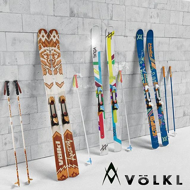 Volkl Skis 3DModel