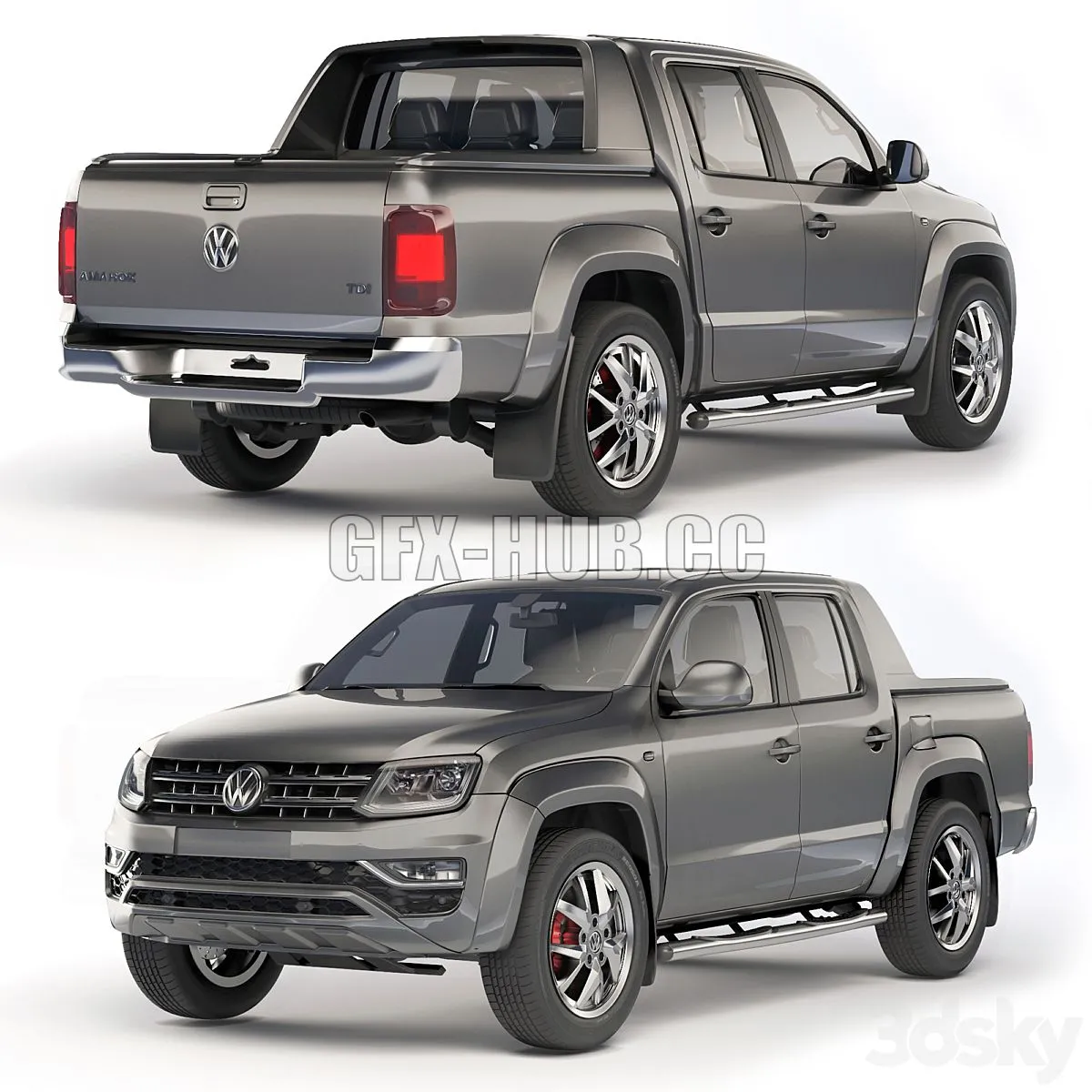 Volkswagen Amarok 2019 3D Model