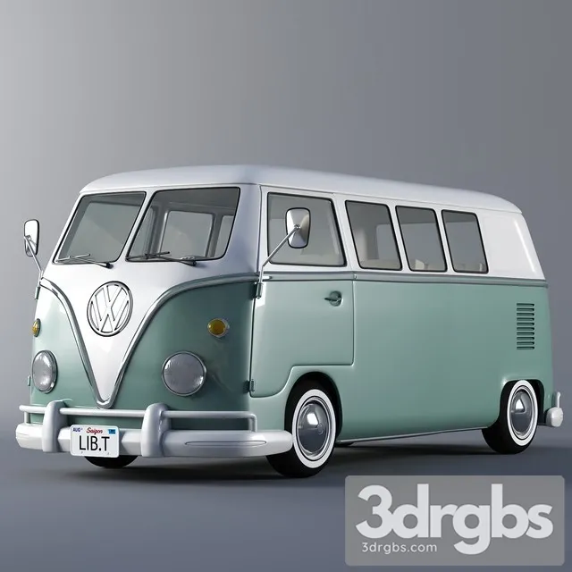 Volkswagen Bus 3D Model Download