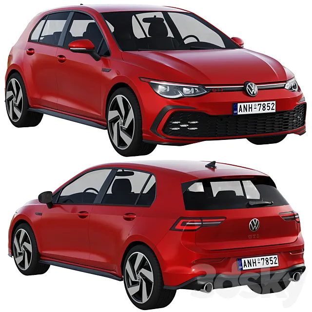 Volkswagen Golf GTI 5-door 2020 Free Download