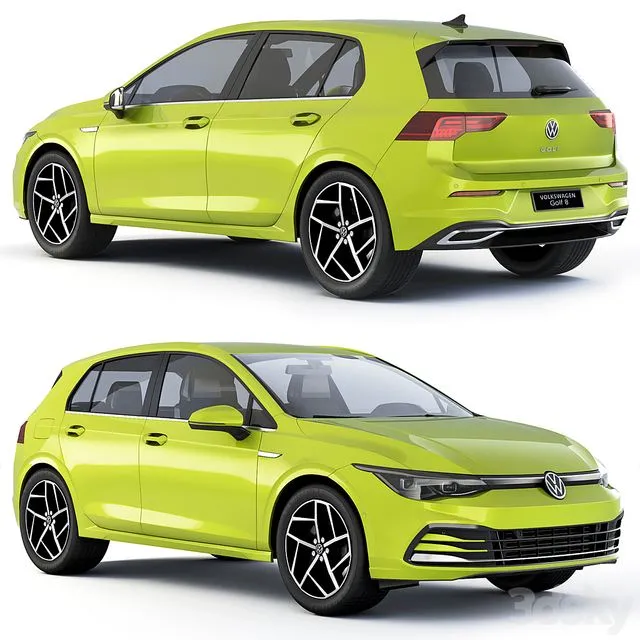 Volkswagen Golf VIII 2019 3D Model