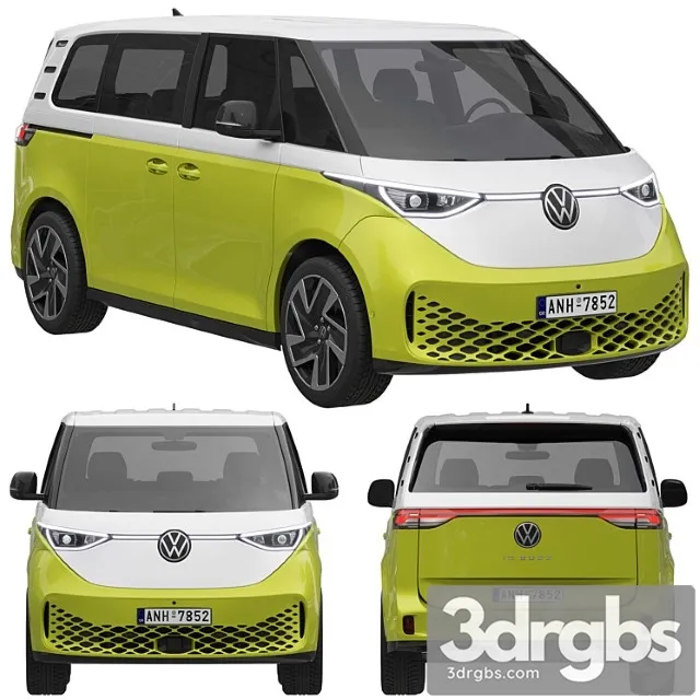 Volkswagen ID Buzz 2023 3D Model Download