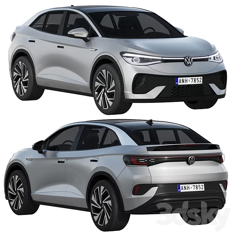 Volkswagen ID5 2022 3D Model Free Download