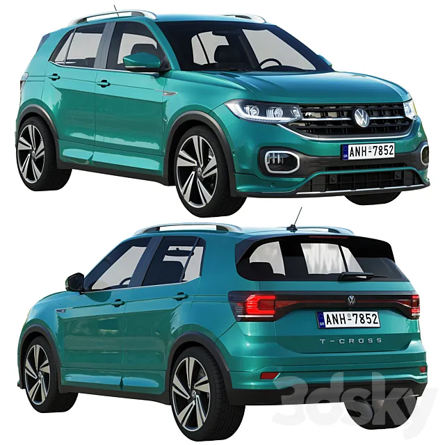 Volkswagen T-Cross 3D Model