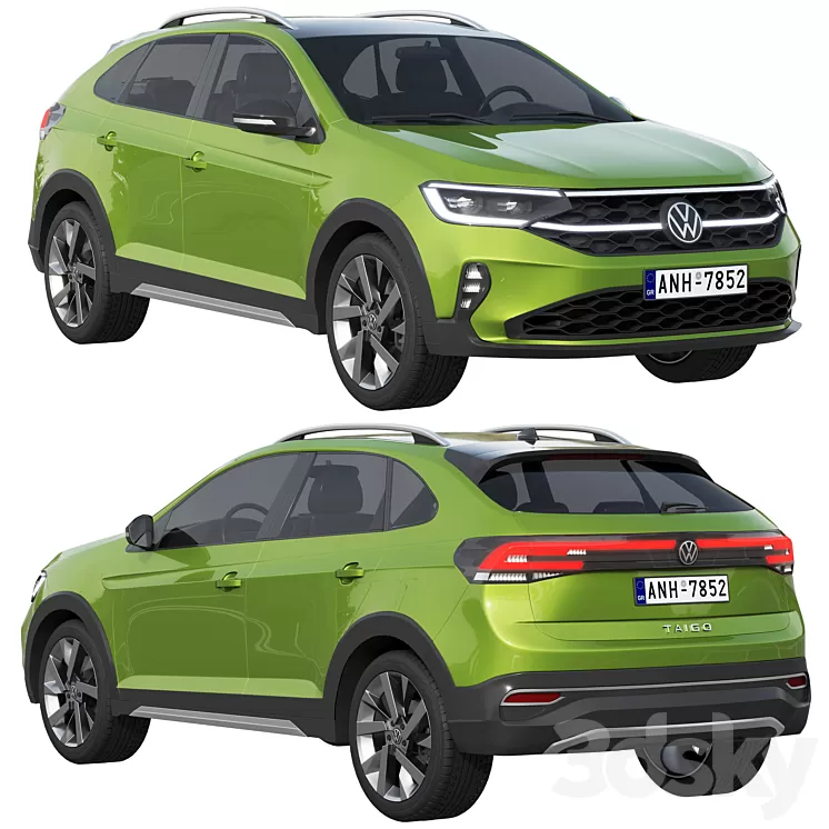 Volkswagen Taigo 2022 3D Model Free Download
