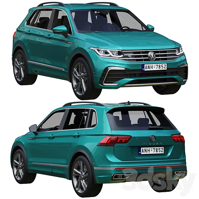 Volkswagen Tiguan 2021 3D Model