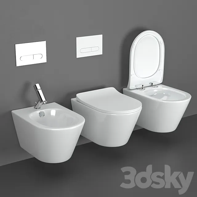 Volle Aiva Bidet & Rimless 3DModel