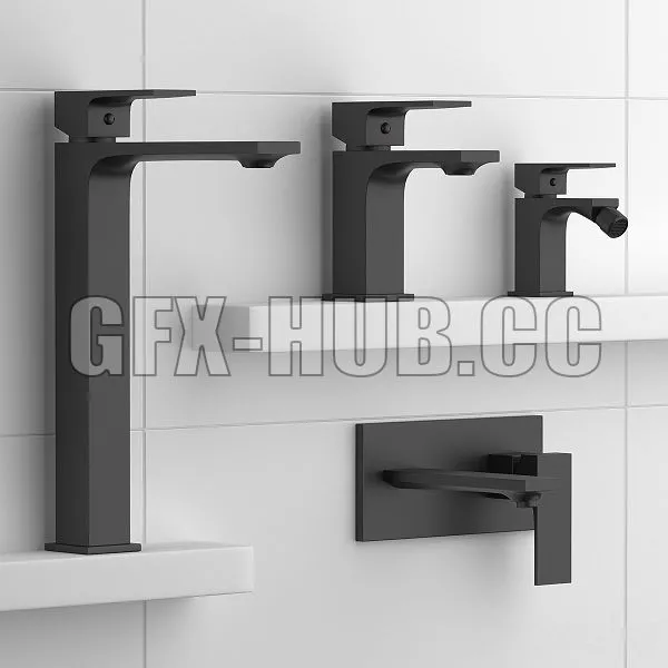 Volle De La Noche Faucet Set 3D Model