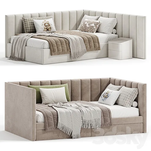 Volna soft kids bed 3D Model Volna soft kids bed 3D Model