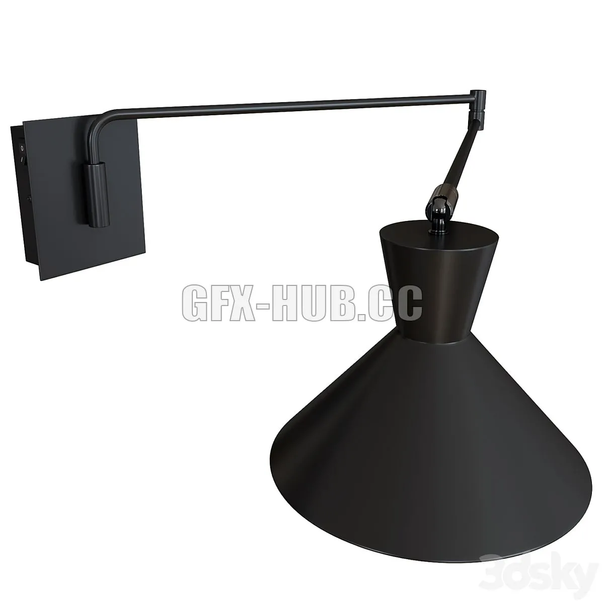 Voltige wall lamp by La Redoute 3D Model