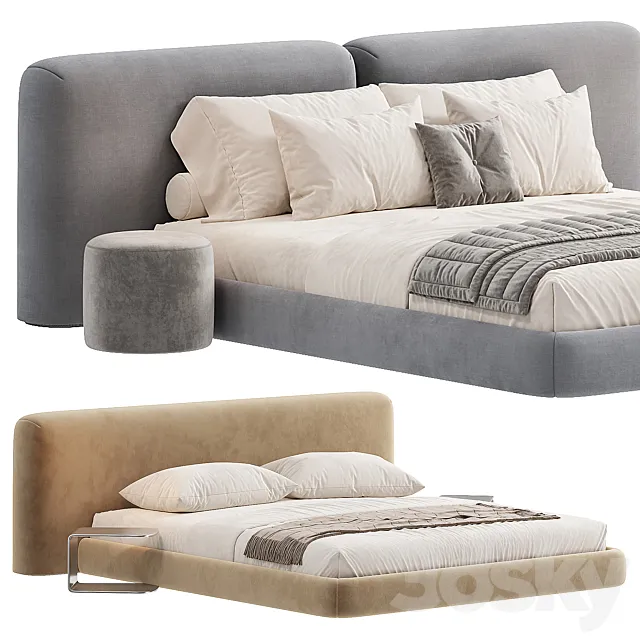 Volume Bed Alessio Bed By Casa Blanco 3D Model Volume Bed Alessio Bed By Casa Blanco 3D Model