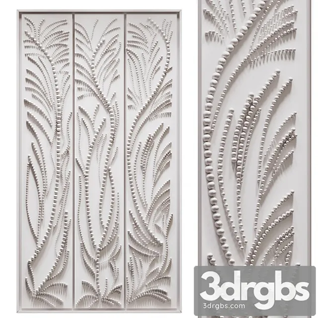 Volumetric Panel Vegetal Jane Puylagarde 3D Model Download