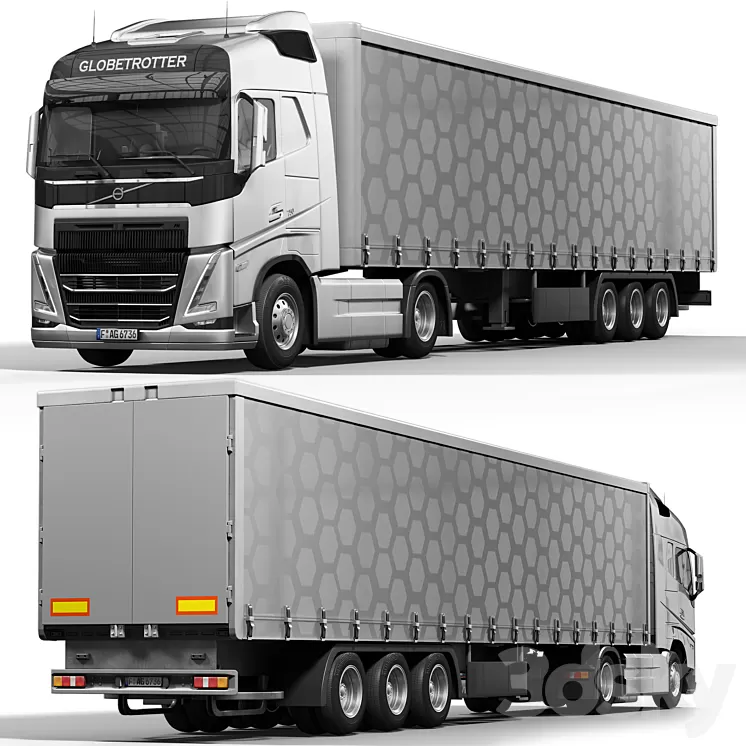 VOLVO FH16 3D Model Free Download