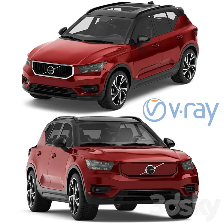 Volvo XC40 / XC40 recharge 2020 3D Model