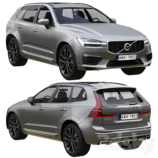 Volvo XC60 R-Design 3D Model