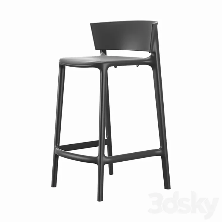 Vondom Africa Bar Stool 3D Model Free Download