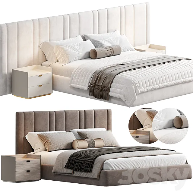 VUDLEND Bed by cazarina 3D Model VUDLEND Bed by cazarina 3D Model