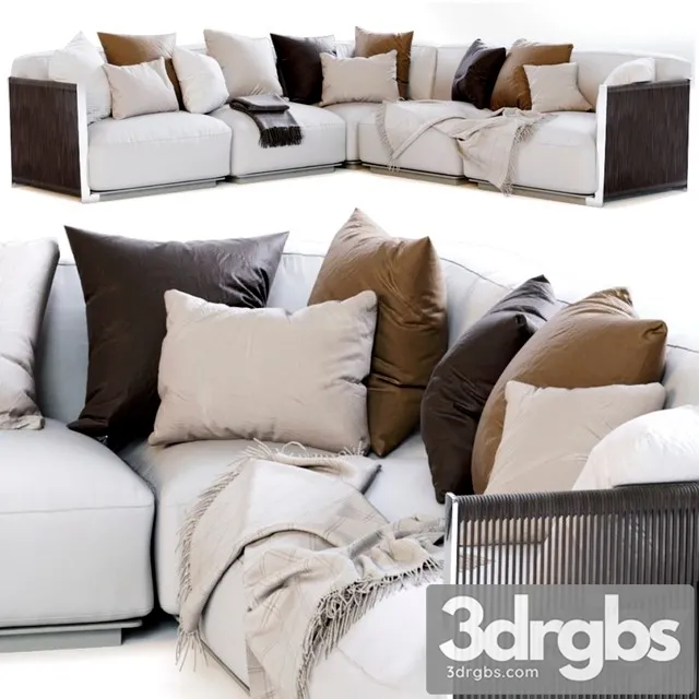 Vulcano Flexform Outdoor Sofa 3D Model Download Vulcano Flexform Outdoor Sofa 3D Model Download