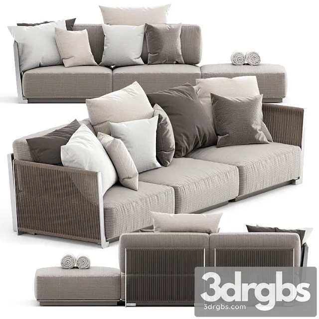 Vulcano outdoor sofa by flexform