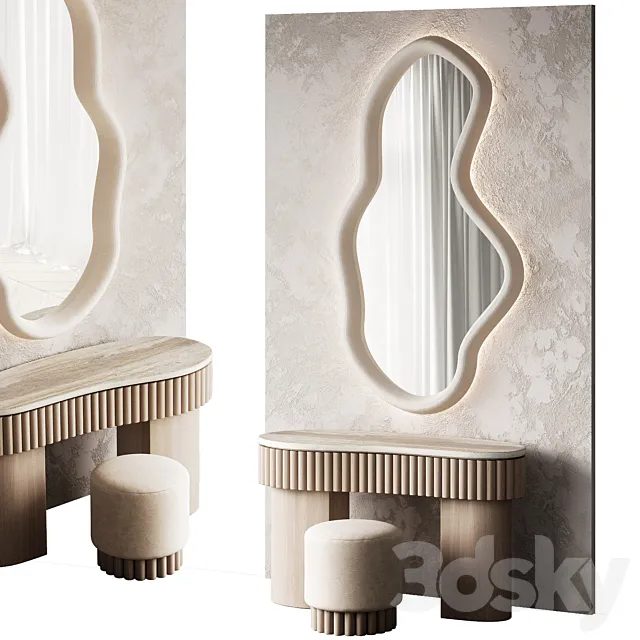Wabi-Sabi dressing table 3D Model