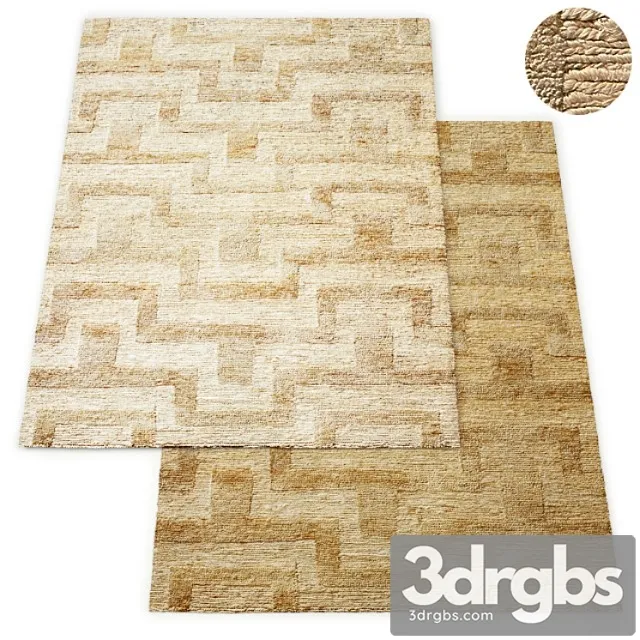 Wabi Sabi Hand Knotted Geo Jute Rug Rh Collection 3D Model Download ...