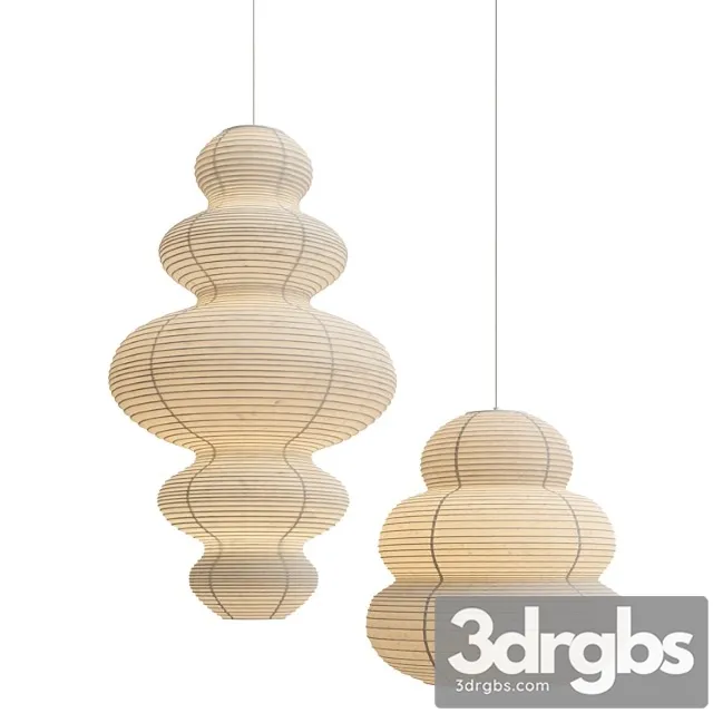 Wabi Sabi Paper Ceiling Lights 3D Model Download