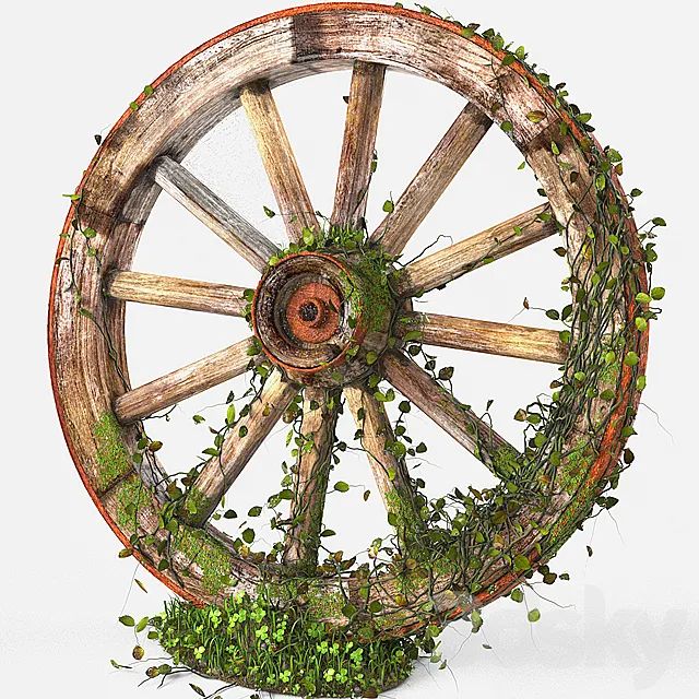 Wagon Wheel 3D Model
