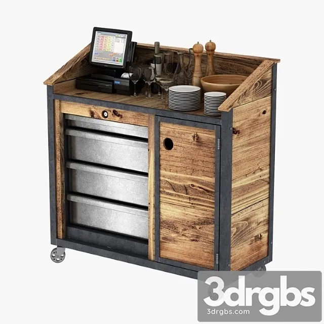 Waiters in loft style 3D Model Download