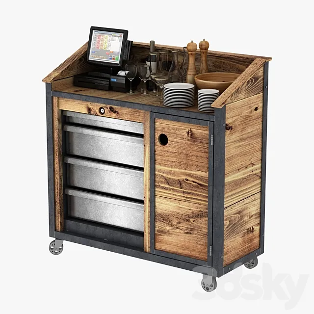 waiters in loft style 3DModel