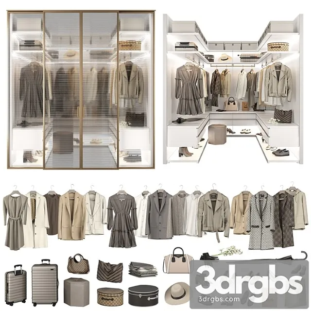 Walk-in closet 98 part 3 2 3D Model Download