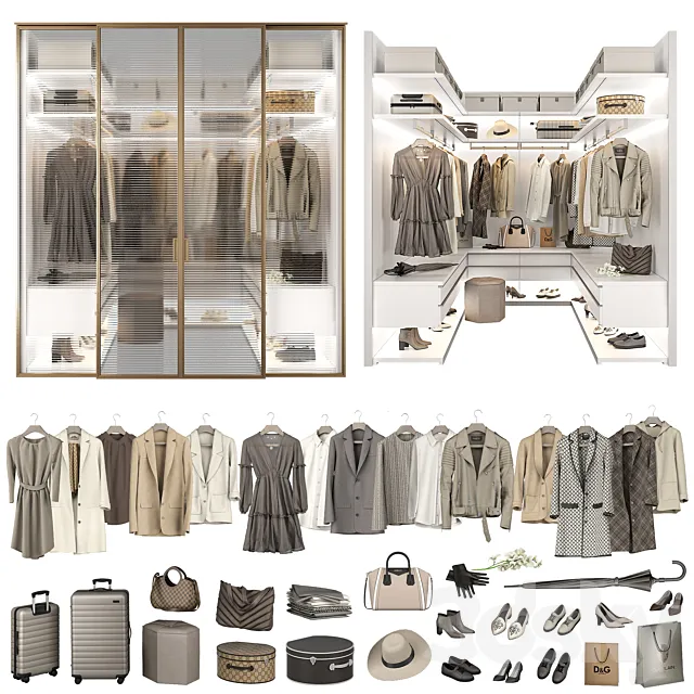 Walk-in Closet 98 part 3 3DModel