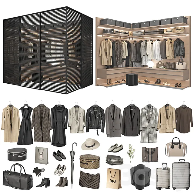 Walk-in Closet 98 part 6 3D Model