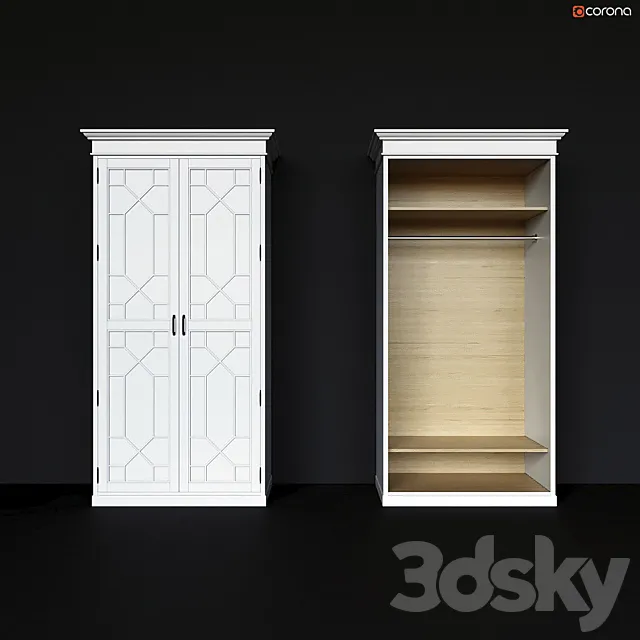 Walk-in wardrobe with a pattern 3DModel Walk-in wardrobe with a pattern 3DModel