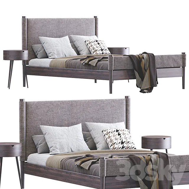 Walker Bed By West Elm 3D Model Walker Bed By West Elm 3D Model