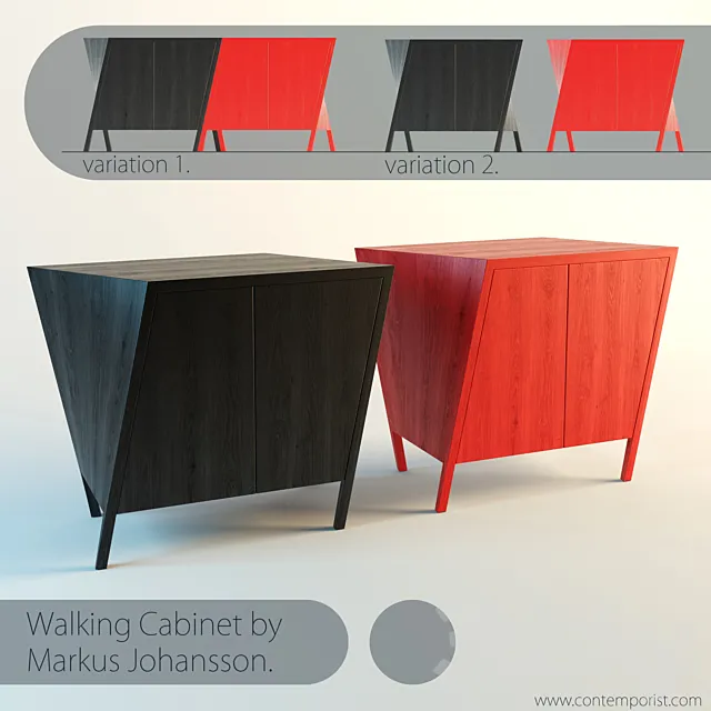 Walking Cabinet by Markus Johansson 3DModel
