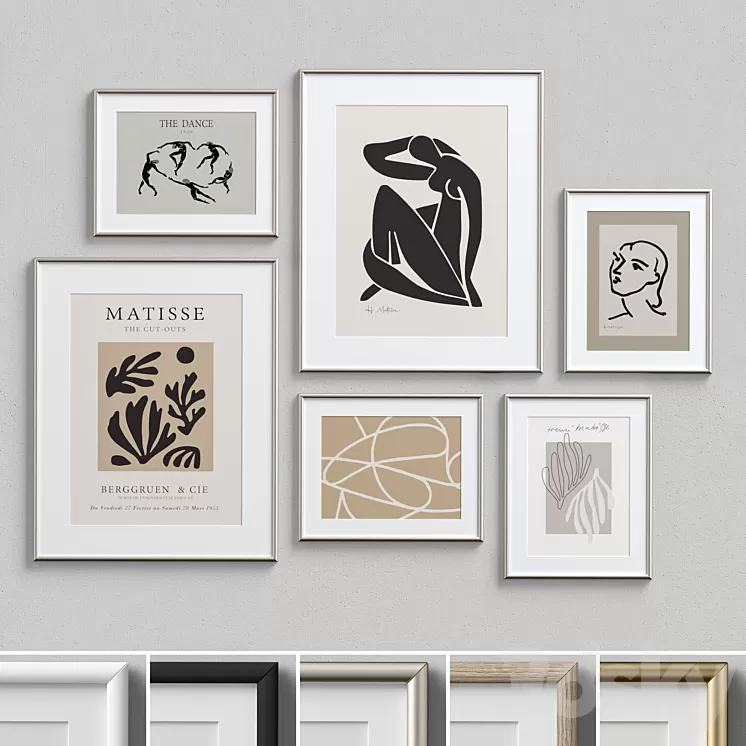 Wall Art Set-17 3D Model Wall Art Set-17 3D Model