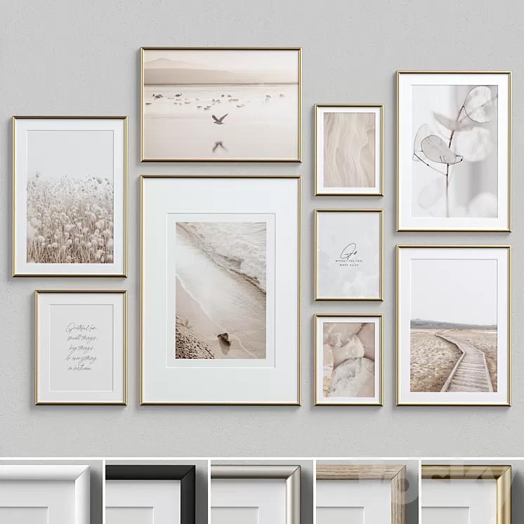 Wall Art Set-18 3D Model Wall Art Set-18 3D Model