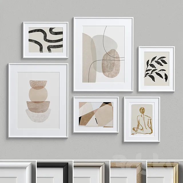 Wall Art Set-6 3D Model